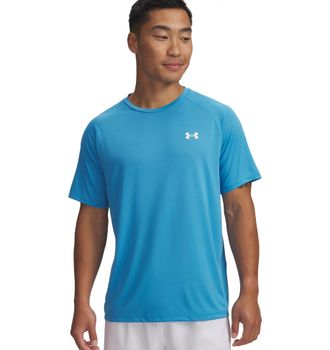 Under Armour Trainingsshirt UNDER ARMOUR UA TECH 2.0 SS TEE, Herren, Gr. 4XL, ether blau, Jersey, Obermaterial: 100% Polyester, normal, Rundhals, Raglan&auml;rmel abges