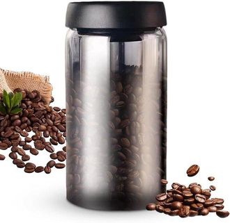 OEM Lata Herm&eacute;tica Para Caf&eacute; Con Tapa Al Vac&iacute;o, 1200 Ml, Para Granos De Caf&eacute;, T&eacute; Y Frutos Secos - Previene La Humedad Y La Oxidaci&oacute;n