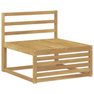 vidaXL Sof&aacute; Intermedio De Exterior Madera De Acacia S&oacute;lida Blanco Vidaxl