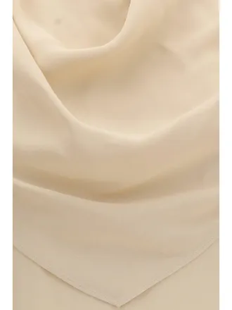Acne Studios Draped Viscose Midi Dress - Beige