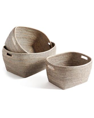 Napa Home & Garden Set of 3 Burma Rattan Family Baskets