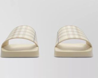 Burberry check slides