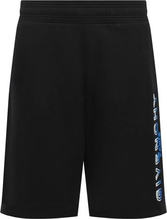 Givenchy Logo Track Shorts - Heren - Korte Broeken - Zwart - M - Katoen - Korte Broeken