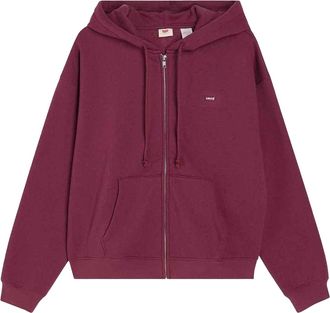Levi's Dames/Dames Everyday Full Zip Hoodie (Bourgondië)