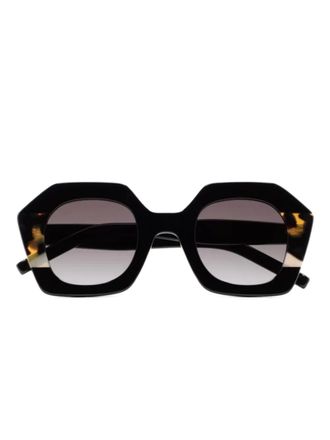 Kaleos Pavicic geometric sunglasses - Black