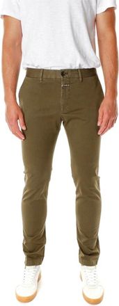 Closed Slim Fit Chino Broek - Heren - Chinos - Groen - W31 L32 - Katoen - Broeken