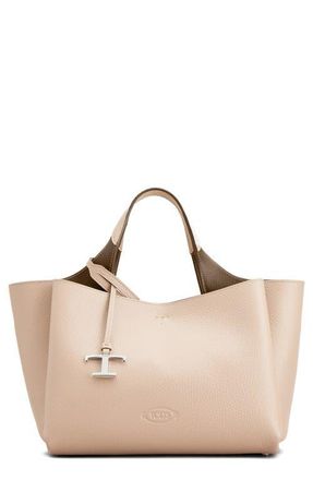 Tod's Mini Leather Tote in Ballerina/Creta at Nordstrom