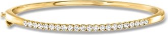 Ross-Simons Lab-Grown Diamond Bangle Bracelet in 18kt Gold Over Sterling