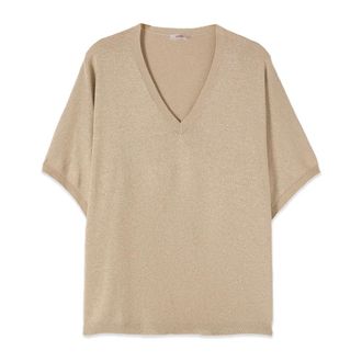 Oltre Dames, Truien, Beige, Maat: S/M Nylon