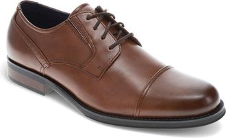 Dockers Mens Echo Synthetic Leather Cap Toe Dress Oxford Lace Up Shoe