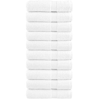 vidaXL Toallas De Ducha Solund 10 Unidades Blanco 70x140 Cm 600 Gsm Vidaxl