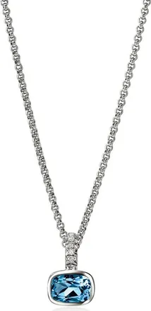 John Hardy Heishi Sterling Silver London Blue Topaz Pendant Necklace at Nordstrom, Size 18