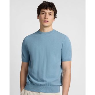 Onia Mercerized Cotton Knit Tee in Marine at Nordstrom, Size Xx-Large