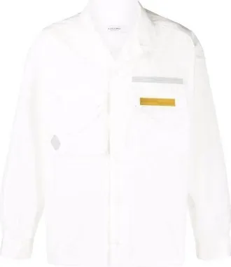 A-Cold-Wall* Logo Detailed Buttoned Shirt White ACWMSH048-WHITE