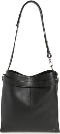 Givenchy Medium Belted Leather Tote in 001-Black at Nordstrom