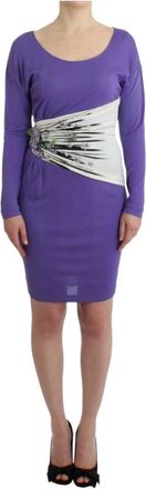 Roberto Cavalli Short Kleedjes - Dames - Korte kleedjes - Paars - L - Kleedjes