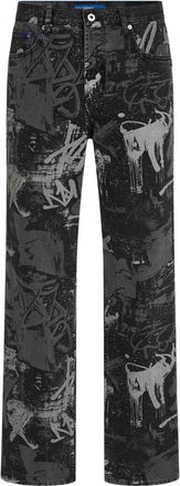 Karl Lagerfeld Jeans con design a cinque tasche - Nero