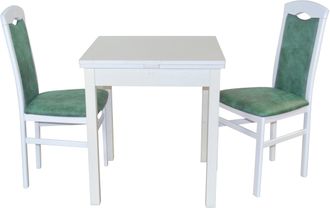 Hofmann Living and More Essgruppe »3tlg. Tischgruppe« Spar-Set, 3tlg. Tischgruppe, 3 Stk. tlg. Stühle montiert