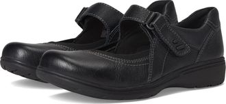 Clarks Womens Carleigh Madi Mary Jane Flat, Black Leather, 5.5 UK