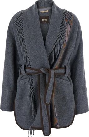 Bazar Deluxe Mujer, Abrigos, Gris, Talla: S