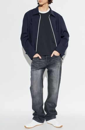 A.P.C. T-shirt With Embroidered Logo, Mens, Black