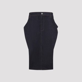 Jacquemus denim midi-rok