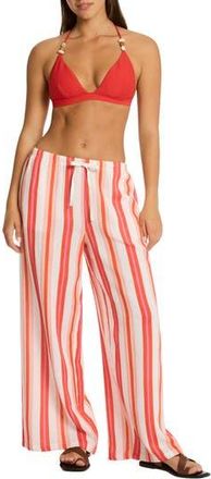 Sea Level Australia West Coast Surf Cotton Cover-Up Pants in Coral at Nordstrom Rack, Size X-Large