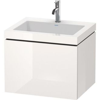Duravit Mueble De Ba&ntilde;o L-cube Wt Vero Air 500x600x480mm 1 Orificio Para Grifer&iacute;a Blanco Brillante