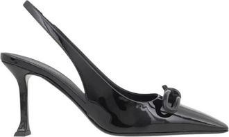 Ferragamo Ferragamo Arlene 85 Patent Slingback Pumps