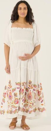 Cache Coeur Maternity and Nursing Behemian style Smock Long Dress Mila in Multicolor at Nordstrom, Size Xx-Large