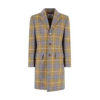 Vivienne Westwood Single-breasted jas - Heren - Mantels - Veelkleurig - Maat: M Zijde