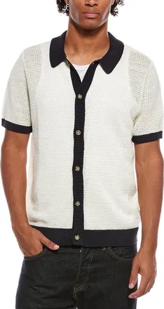 Onia Linen Button Up Sweater