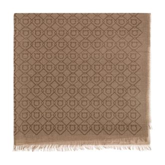 Ferragamo Scarves, male, Brown, Size: ONE SIZE Monogram Scarf