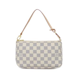 Louis Vuitton Azur Coated Canvas Pochette Pouch (Pre-Owned)