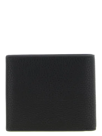 Balenciaga Calf Leather Bifold Wallet - Black