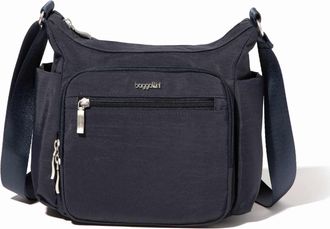 Baggallini Womens Crosstown Hobo Crossbody Bag