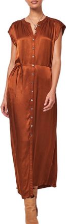Raquel Allegra Violet Maxi Dress In Cognac