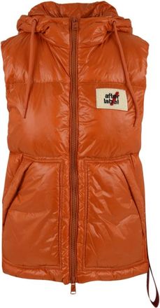 Afterlabel Verstelbare Hoodies met Zijzakken - Heren - Bodywarmers - Oranje - L - Jassen