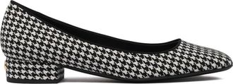 Dolce & Gabbana Houndstooth Pumps met Blokhak - Dames - Pumps - Zwart - 37 EU - Schoenen