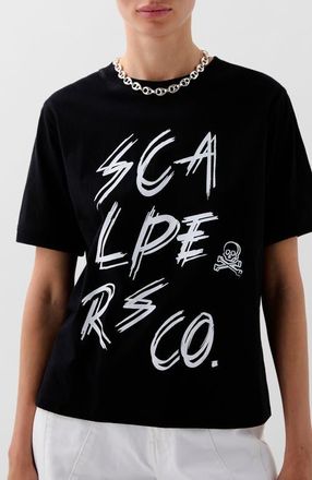 Scalpers Name Sign Tee in Black at Nordstrom, Size X-Small Eu