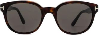Tom Ford Eyewear Occhiali da sole con effetto tartarugato - Marrone