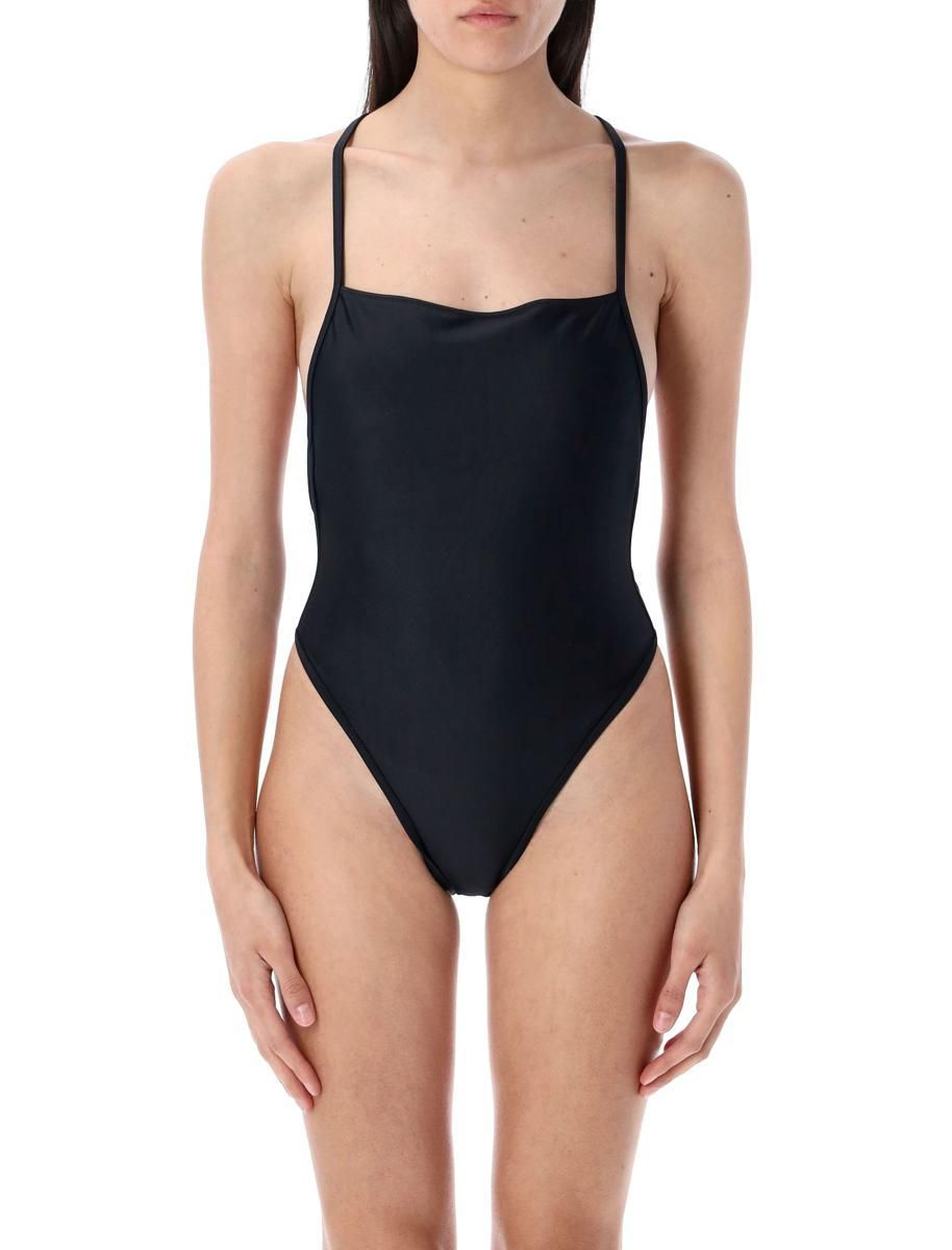 MARINE SERRE スイムウェア Recycled Jersey Moon Catsuit • Marine Serre