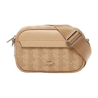 Lacoste Heren, Tassen, Beige, Maat: ONE Size