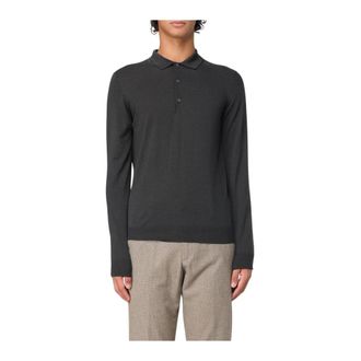 K-Way Polo Shirts, male, Gray, L, Long Sleeve Polo Shirt