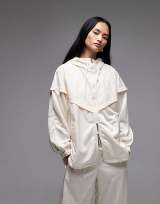 Nike Giacca sportiva oversize color panna-Bianco