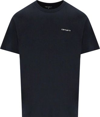 Carhartt Work in Progress T-SHIRT S/S SCRIPT EMBROIDERY DEEP NIGHT CARHARTT WIP