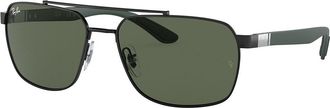 Ray-Ban RB3701 Asian Fit 002/71 Mens Sunglasses Black Size 59