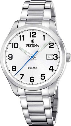 Festina F20736-1 Mens Classic Watch - Silver - One Size