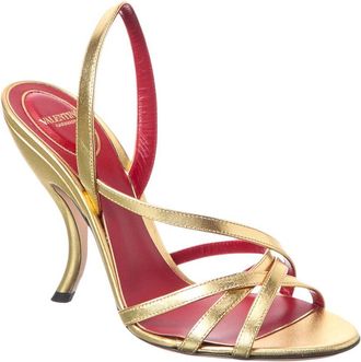 Valentino Fetishique 105 Leather Slingback Sandal