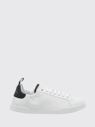 Dolce & Gabbana Sneakers Portofino bicolore in pelle di vitello liscia